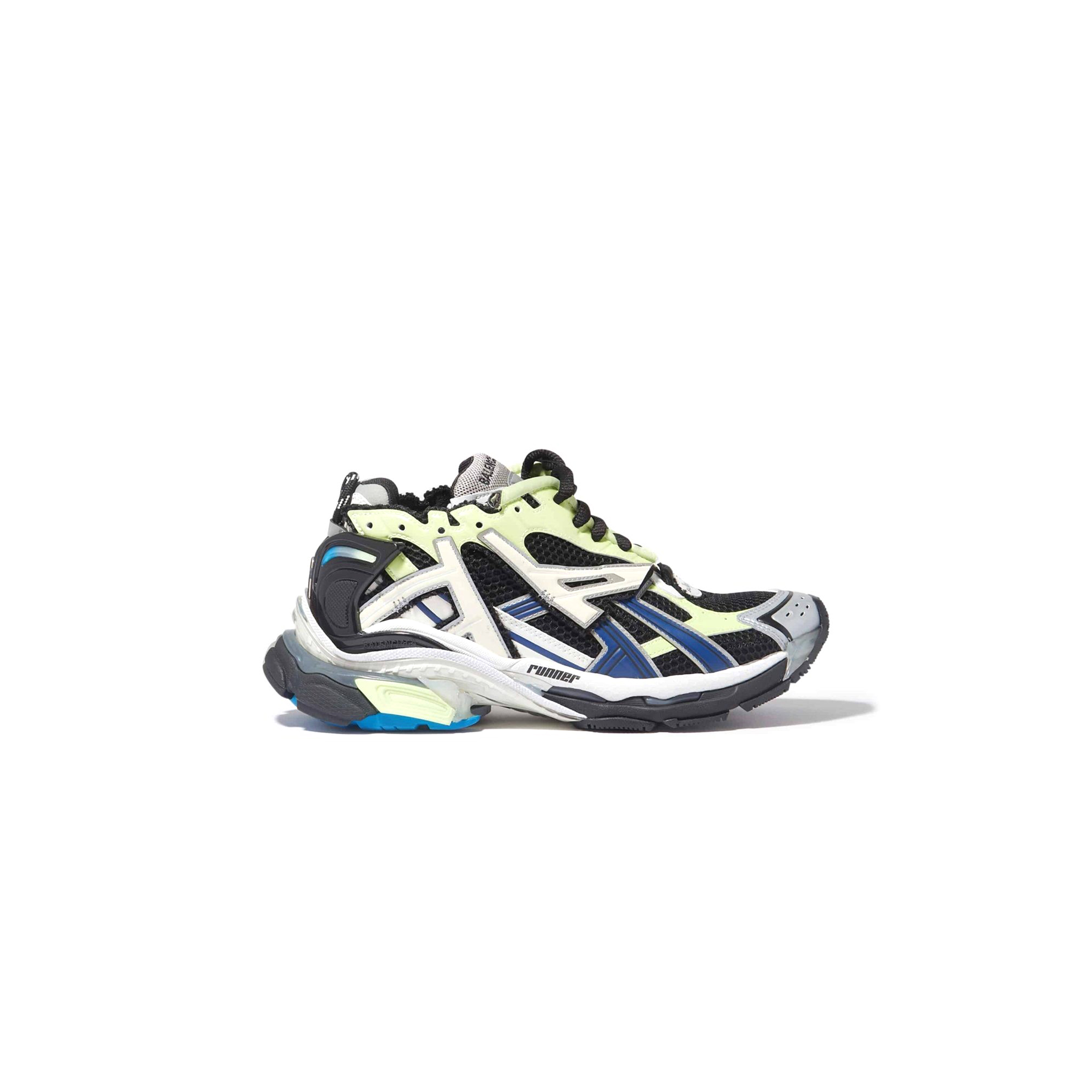 Ba*len*cia*ga runner sneakers grey black green 677403w1rc60203